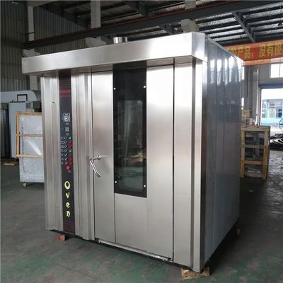 1300 kg capaciteit -3N380V 32 bakken Dieselolie roterende oven voor het bakken van voedsel in Shanghai