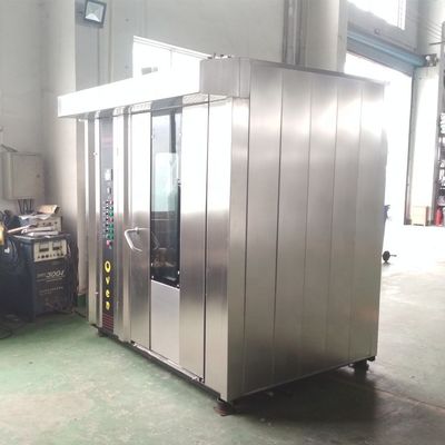 1300 kg capaciteit -3N380V 32 bakken Dieselolie roterende oven voor het bakken van voedsel in Shanghai