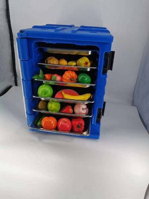 65cm x 45cm x 63,5cm Buitengrootte Geïsoleerde voedseldoos 90L Volume voor het warm houden van voedsel