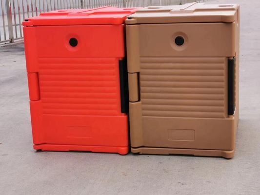 65cm x 45cm x 63,5cm Buitengrootte Geïsoleerde voedseldoos 90L Volume voor het warm houden van voedsel