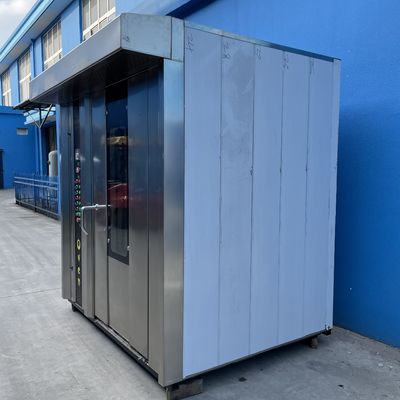 64 trays Dieselolie roterende oven voor brood productie lijn machine in Shanghai
