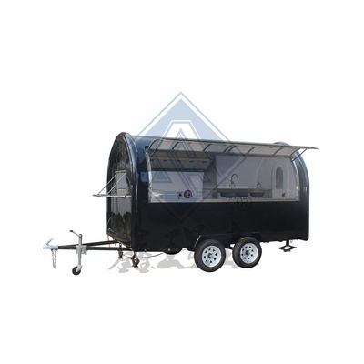 Tomato Pasta Salad Straatkleding Trailer Mobiele Food Truck Pizza Juice
