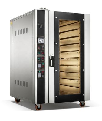 10 bakken Elektrische warmluchtconvectie broodoven voor bakkerijen Verwarmingsbron Elektrisch