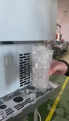 120 kg automatisch gecontroleerde ijsblokjesmachine met andere ijsvormen en -ontwerp
