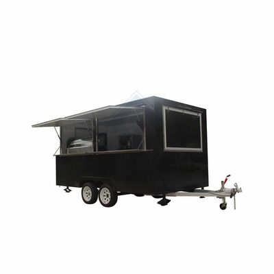 1500W Spanning mobiele foodcart trailer voor fastfood trucks trailer 2300*1750*2100mm
