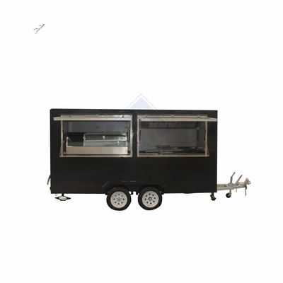 1500W Spanning mobiele foodcart trailer voor fastfood trucks trailer 2300*1750*2100mm