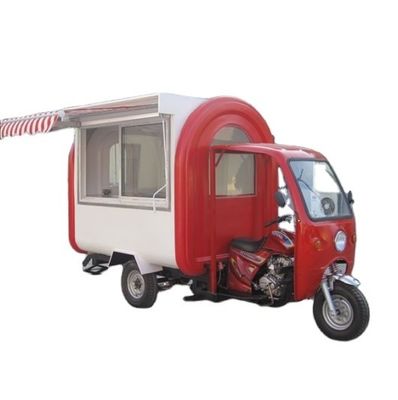 3 wielen mobiele elektrische/gasoline driewielers Voedseltruck voor groenteverwerkingsinstallatie