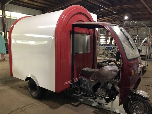 3 wielen mobiele elektrische/gasoline driewielers Voedseltruck voor groenteverwerkingsinstallatie