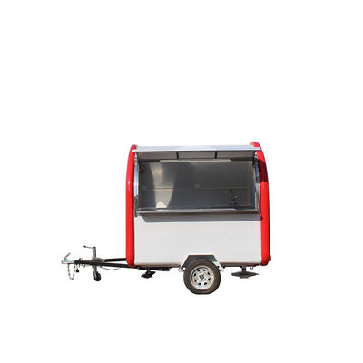 CE-goedgekeurde foodtruck/trailer met twee wielen en één as met ijsbier en mochi-ijs
