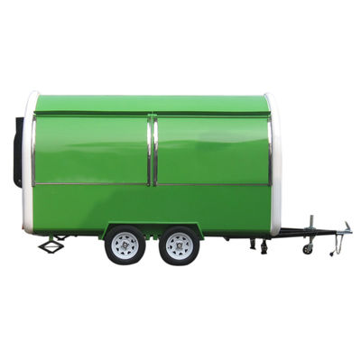 CE-goedgekeurde foodtruck/trailer met twee wielen en één as met ijsbier en mochi-ijs