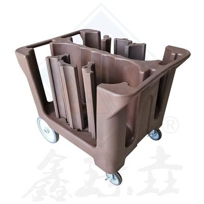 Verstelbare plaat Caddy Dish Collecting Trolley voor het opslaan van de borden en het gemak van het winkelwagen