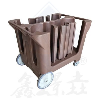 Verstelbare plaat Caddy Dish Collecting Trolley voor het opslaan van de borden en het gemak van het winkelwagen