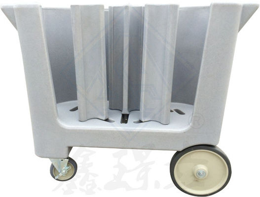 Verstelbare plaat Caddy Dish Collecting Trolley voor het opslaan van de borden en het gemak van het winkelwagen
