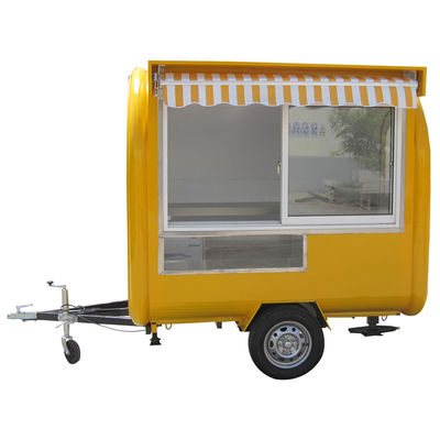 Mini-foodtruck/trailer voor fastfood 220x160x235cm Video Technische ondersteuning na service