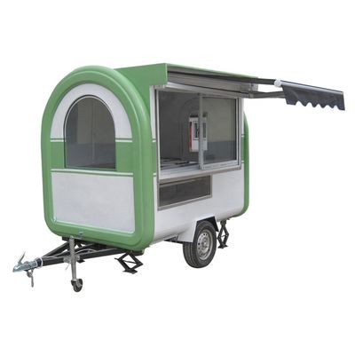 Mini-foodtruck/trailer voor fastfood 220x160x235cm Video Technische ondersteuning na service