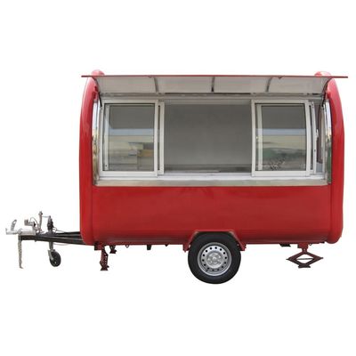 Mini-foodtruck/trailer voor fastfood 220x160x235cm Video Technische ondersteuning na service