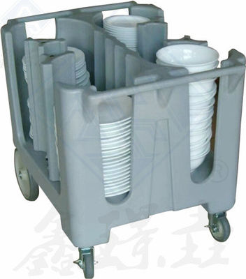 Keukenapparatuur Voedsel Warm Rotomolding Dish Cart met grote wielen en aangepaste kleur