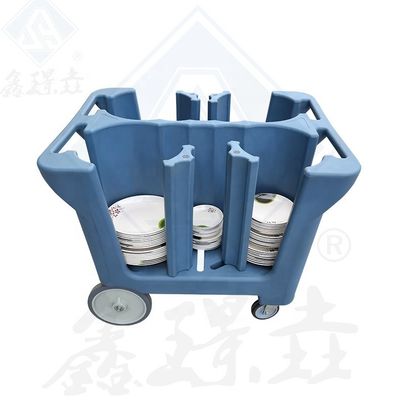 Keukenapparatuur Voedsel Warm Rotomolding Dish Cart met grote wielen en aangepaste kleur