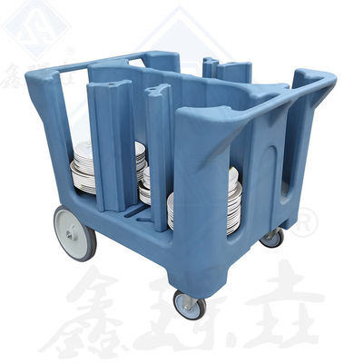 Keukenapparatuur Voedsel Warm Rotomolding Dish Cart met grote wielen en aangepaste kleur