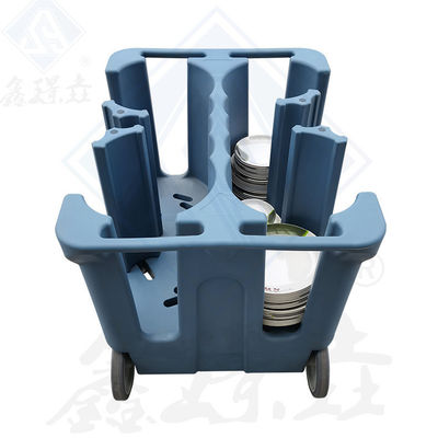 Keukenapparatuur Voedsel Warm Rotomolding Dish Cart met grote wielen en aangepaste kleur