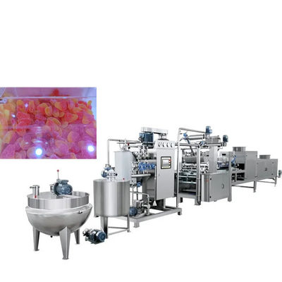 Spanning 380V Candy Making Productielijn Gummy Bear Forming Lollipop Candy Machinery