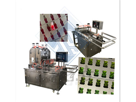 Jelly Candy Bean Depositor Bear Small Gummy Halfautomatische snoepmachine 1900*980*1700