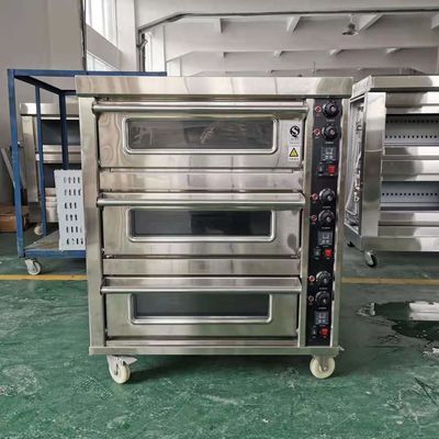 3 Deck 6 Tray French Bread Oven Gas met multifunctionele ontwerp bij Direct
