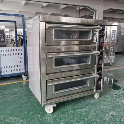 3 Deck 6 Tray French Bread Oven Gas met multifunctionele ontwerp bij Direct
