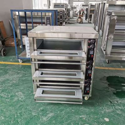 3 Deck 6 Tray French Bread Oven Gas met multifunctionele ontwerp bij Direct