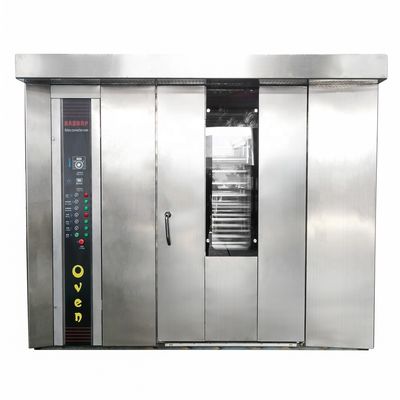 Energiebron Gas Brood Bakkerij apparatuur 32 diensten Rotary Oven Commerciële bakmachine