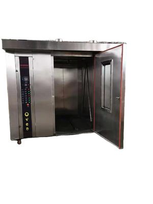 Energiebron Gas Brood Bakkerij apparatuur 32 diensten Rotary Oven Commerciële bakmachine