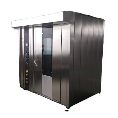 Energiebron Gas Brood Bakkerij apparatuur 32 diensten Rotary Oven Commerciële bakmachine