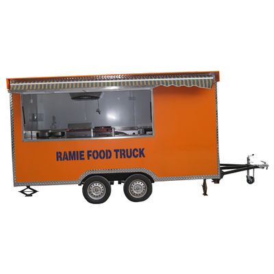 Custom Cooking on the Go Road Wheel Crepe Food Cart voor hotels en benzinewagens
