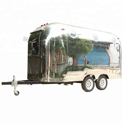 Custom Cooking on the Go Road Wheel Crepe Food Cart voor hotels en benzinewagens