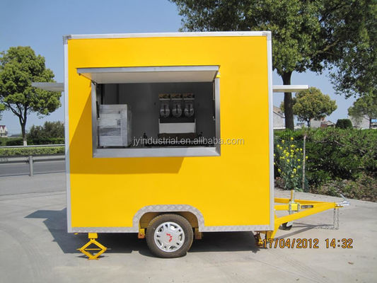 Custom Cooking on the Go Road Wheel Crepe Food Cart voor hotels en benzinewagens