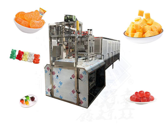Roestvrij staal gelatine gummi snoep maken machine met geavanceerde multifunctionele functie