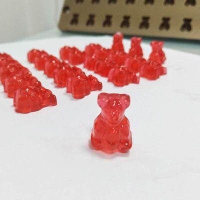 Semi-automatische zachte harde pectine gelatine gummy beer snoep maken machine met 1,5 kW vermogen