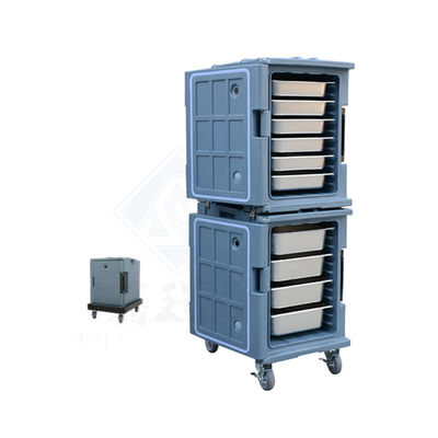 Voedselopslagdoosdrager met Casters Grijs LLDPE Voedselverwarmer Elektrische drager