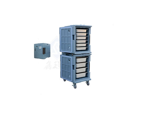 Voedselopslagdoosdrager met Casters Grijs LLDPE Voedselverwarmer Elektrische drager