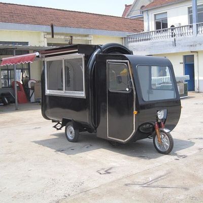 Mobiele trailers van glasvezel voor de verkoop van Chinees fastfood op wegwielen
