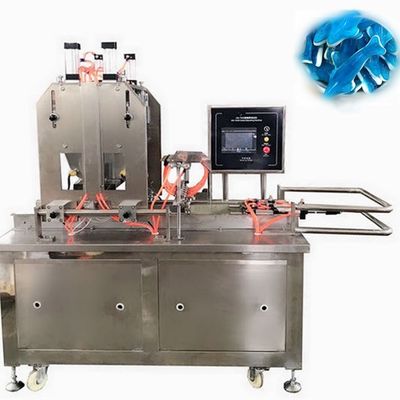 Roestvrij staal frambozen bananen gummy deponeren machine voor snelle gelatine snoep maken