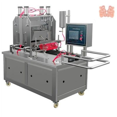 Roestvrij staal frambozen bananen gummy deponeren machine voor snelle gelatine snoep maken
