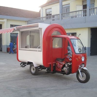 Motor Food Cart Business 2300*1650*2300mm Grootte Elektrische Hot Dog Vending Trailer
