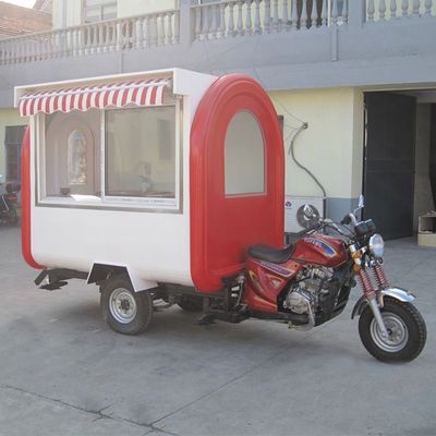 Motor Food Cart Business 2300*1650*2300mm Grootte Elektrische Hot Dog Vending Trailer