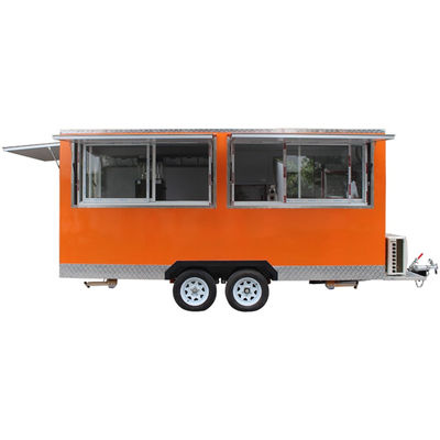 Groentenverwerkingsbedrijf Hot Dog Burger Trailer voor Italiaanse Ice Mobile Food Cart