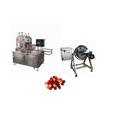 500 kg Star Hard Flat Lollipop Gummy Depositing Machine voor Jelly Candy Productie