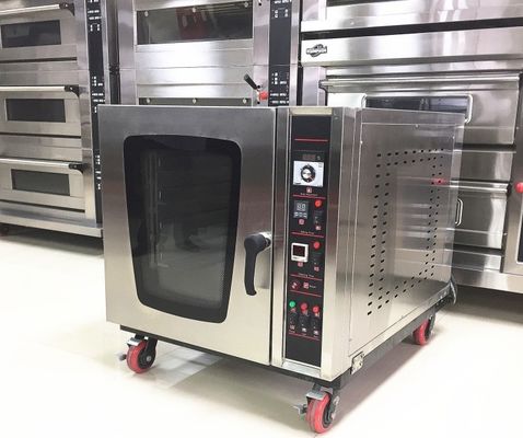 Bakken Brood Voedsel Functie Bakkerij Oven Convectie Gasmachines 5/8/10 Trays Capaciteit