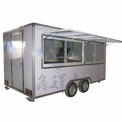 Tow Bar Trailer Street Food Trucks Miami IJs Cream Gegalvaniseerde Food Trailer Drinks Hot Dog Coffee Cart voor bakkerij