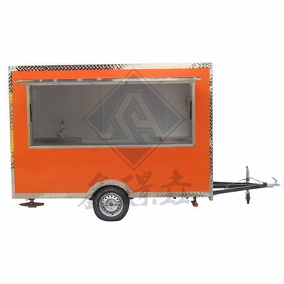 Tow Bar Trailer Street Food Trucks Miami IJs Cream Gegalvaniseerde Food Trailer Drinks Hot Dog Coffee Cart voor bakkerij