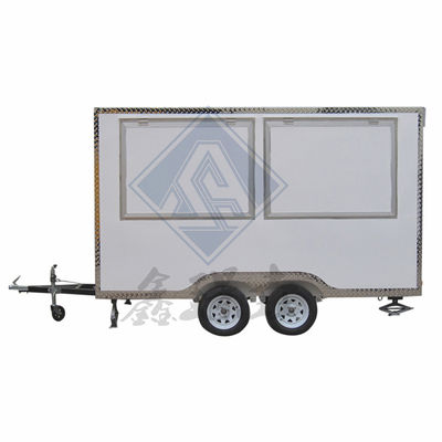 Tow Bar Trailer Street Food Trucks Miami IJs Cream Gegalvaniseerde Food Trailer Drinks Hot Dog Coffee Cart voor bakkerij